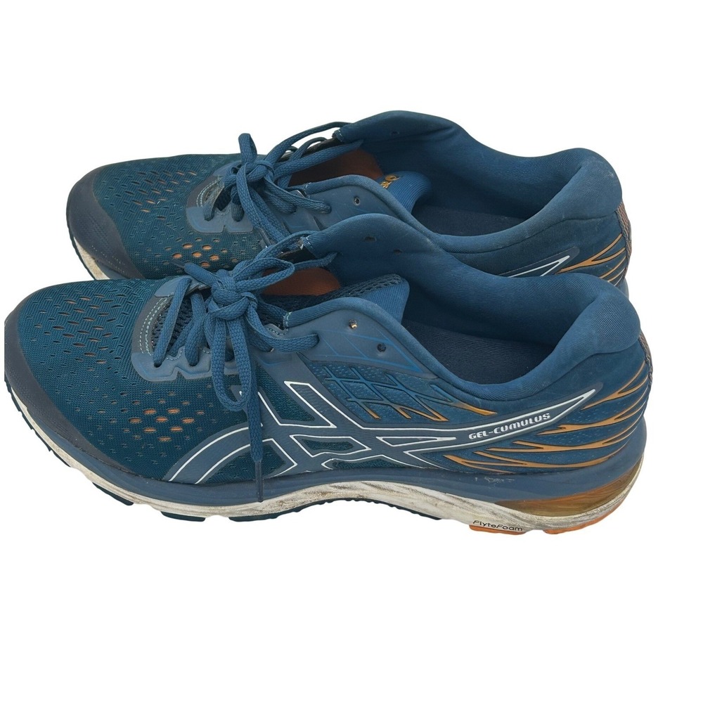ASICS Gel-Cumulus 21 Mens 11.5 Blue Orange Running Shoes 1011A551 FlyteFoam
